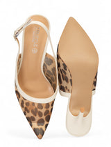 Beige Leopard Mesh Buckle Stiletto Heel Sandals (TC-1014-1-BEIGLEO)