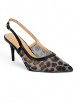Black Leopard Mesh Buckle Stiletto Heel Sandals (TC-1014-1-BLKLEO)