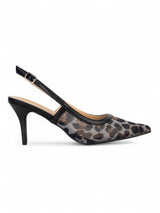 Black Leopard Mesh Buckle Stiletto Heel Sandals (TC-1014-1-BLKLEO)