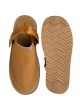 Camel Suede Adjustable Strap And Top Design Velcro Flats For Men (TC-2026-3-CML)