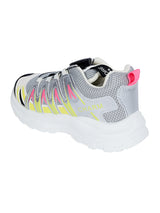 Grey Pink Mesh Speed Laces Sneakers For Kids-Unisex (TC-219-GRYPNK)