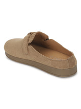 Khaki Suede Winter Slip-On Flatform Heels (TC-2212-KHA)