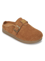 Tan Suede Winter Slip-On Flatform Heels (TC-2212-TAN)