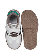 Brown Green Synthetic Leather Velcro Sneakers For Kids-Unisex (TC-589-B-BRO)