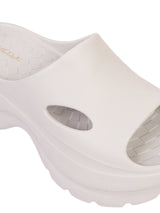 Grey Soft Cushion Thick Sole Stylish Slip-On Sliders (TC-6865-GRY)