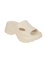 Off White Soft Cushion Thick Sole Stylish Slip-On Sliders (TC-6865-OWHT)