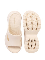 Off White Soft Cushion Thick Sole Stylish Slip-On Sliders (TC-6865-OWHT)