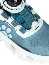 Blue Mesh Paw Print Dial Lock Closure Sneakers For Kids-Unisex (TC-9050-BLU)