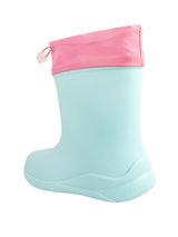 Sky Blue Rubber Bunny Applique Detailed Lace-Up Rain Boots For Kids-Unisex (TC-97-300-SBLU)
