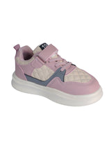 Pink Synthetic Leather Velcro Sneakers For Kids-Unisex (TC-A12-B-PNK)