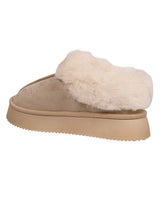Beige Suede Winter Warm Flatform Boots (TC-AM02-1758-BEIG)