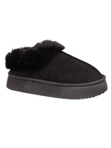 Black Suede Winter Warm Flatform Boots (TC-AM02-1758-BLK)