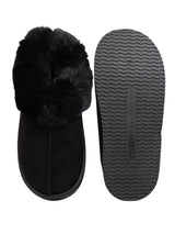 Black Suede Winter Warm Flatform Boots (TC-AM02-1758-BLK)