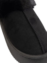 Black Suede Winter Warm Flatform Boots (TC-AM02-1758-BLK)