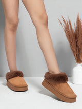Camel Suede Winter Warm Flatform Boots (TC-AM02-1758-CAM)