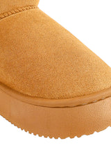 Camel Suede Winter Thick Sole Snow Ankle Boot (TC-AM08-217-CAM)