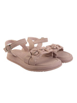 Purple Synthetic Leather Buckle Sandals For Kids-Girls (TC-B08-PUR)
