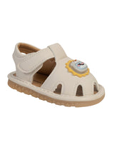 Beige Synthetic Leather LED Light And Chu-Chu Sound Musical Comfort Flat Sandals (TC-B13-BEIG)