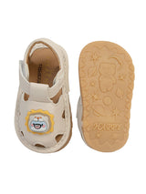 Beige Synthetic Leather LED Light And Chu-Chu Sound Musical Comfort Flat Sandals (TC-B13-BEIG)