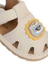 Beige Synthetic Leather LED Light And Chu-Chu Sound Musical Comfort Flat Sandals (TC-B13-BEIG)