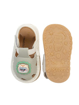 Grey Synthetic Leather LED Light And Chu-Chu Sound Musical Comfort Flat Sandals (TC-B13-GRY)