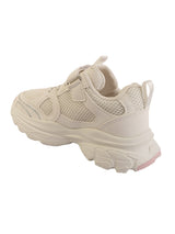 White Pink Mesh Velcro Sneakers For Kids-Unisex (TC-B8819-WHTPNK)