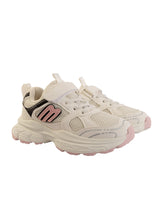 White Pink Mesh Velcro Sneakers For Kids-Unisex (TC-B8819-WHTPNK)
