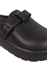 Black EVA Stylish Slip-On Flats (TC-BK002-BLK)