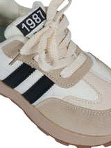 Black Synthetic Leather Lace-Up Sneakers For Kids-Unisex (TC-C228-B-BLK)