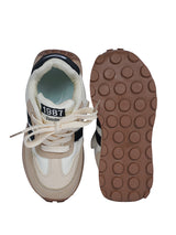 Black Synthetic Leather Lace-Up Sneakers For Kids-Unisex (TC-C228-BLK)