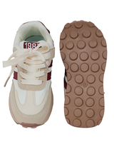 Red Synthetic Leather Lace-Up Sneakers For Kids-Unisex (TC-C228-RED)