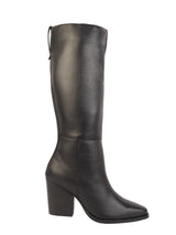 Black Leather Winter High-End Stylish Long Boots (TC-CARVELLA-BLK)