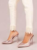 Pewter Patent Leather Pointed Toe Stiletto Pumps (TC-H1223-PEW)