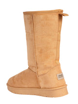Camel Suede High Ankle Flat Sole Winter Boots (TC-H3683-CML)
