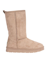 Khaki Suede High Ankle Flat Sole Winter Boots (TC-H3683-KHA)