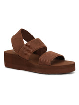 Coffee Brown EVA Slip-On Flatform Heels (TC-HG1011-CBROEVA)