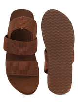 Coffee Brown EVA Slip-On Flatform Heels (TC-HG1011-CBROEVA)