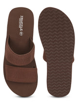 Coffee Brown EVA Slip-On Flatform Heels (TC-HG19001-CBROEVA)