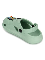 Green Stylish Slip-On Clogs For Kids-Unisex (TC-LCLOG1-GRN)