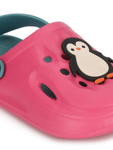 Pink Navy Stylish Slip-On Clogs For Kids-Unisex (TC-LCLOG2-PNKNVY)