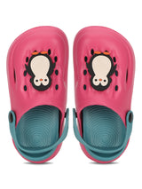Pink Navy Stylish Slip-On Clogs For Kids-Unisex (TC-LCLOG2-PNKNVY)