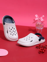 Navy Blue Stylish Slip-On Clogs For Kids-Unisex (TC-LCLOG3-NVYBLU)