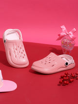 Pink Stylish Slip-On Clogs For Kids-Unisex (TC-LCLOG3-PNK)