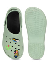 Green Stylish Slip-On Clogs For Women (TC-LCLOG5-GRN)