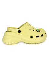 Lime Yellow Stylish Slip-On Clogs For Women (TC-LCLOG5-LIME)