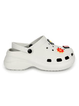 White Stylish Slip-On Clogs For Women (TC-LCLOG5-WHT)