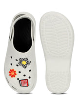 White Stylish Slip-On Clogs For Women (TC-LCLOG5-WHT)