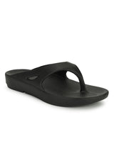 Black Stylish Slip-On Flats For Men (TC-LFLATM-BLK)