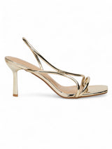 Light Gold Patent Leather Stiletto Heel Sandals (TC-M4518-7-LGLD)