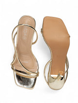 Light Gold Patent Leather Stiletto Heel Sandals (TC-M4518-7-LGLD)